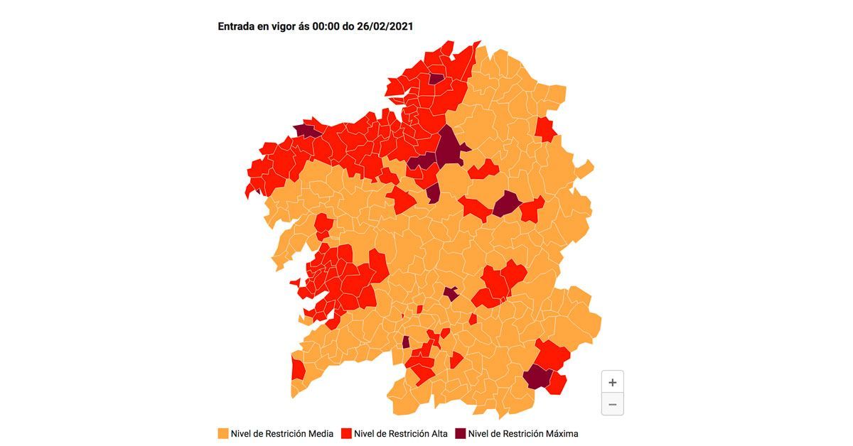 mapa galicia alertas