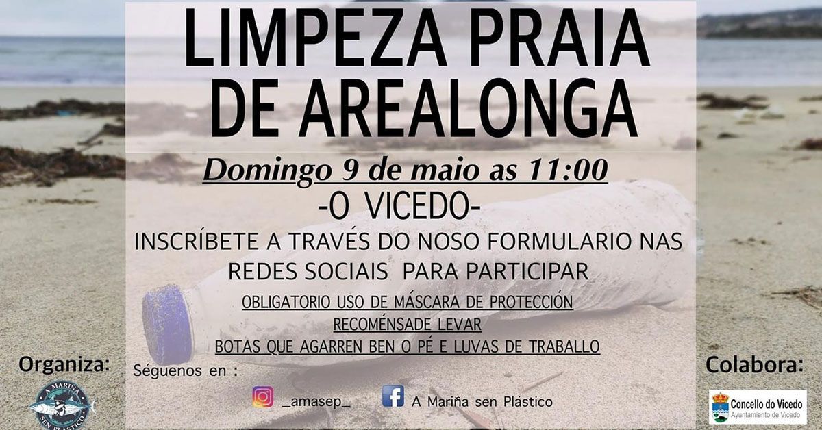 limpeza praia vicedo arealonga