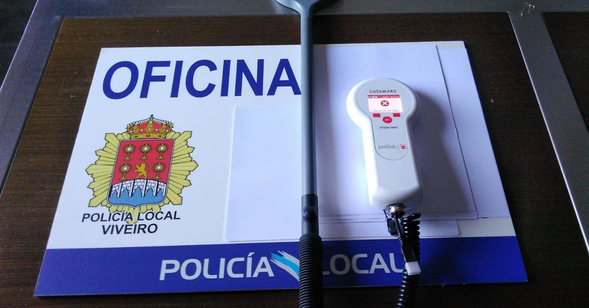 lector microchip policia viveiro