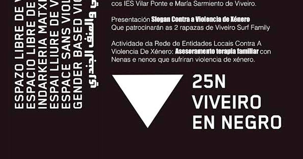 en negro contra as violencia viveiro 1