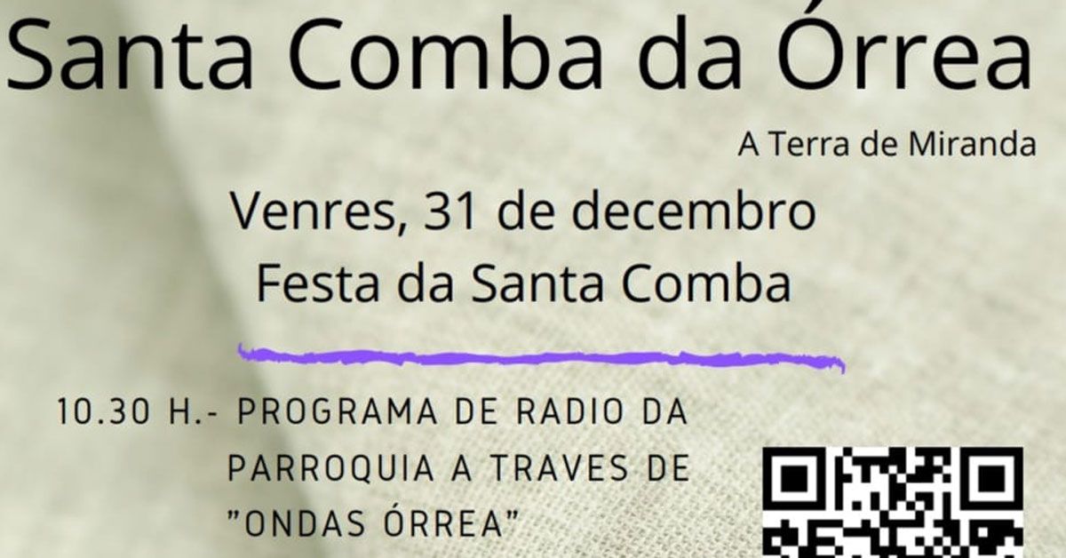 festas santa comba orrea portada