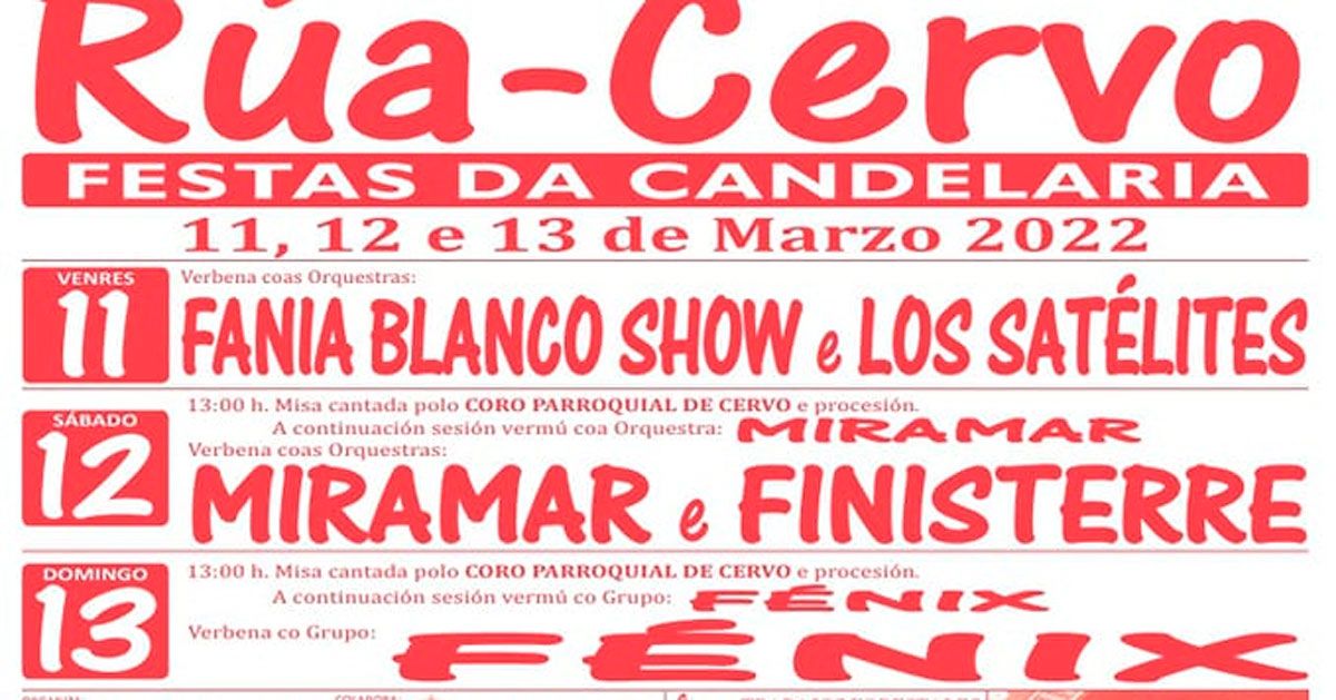 rua cervo festas candelaria 2020 marzo 1