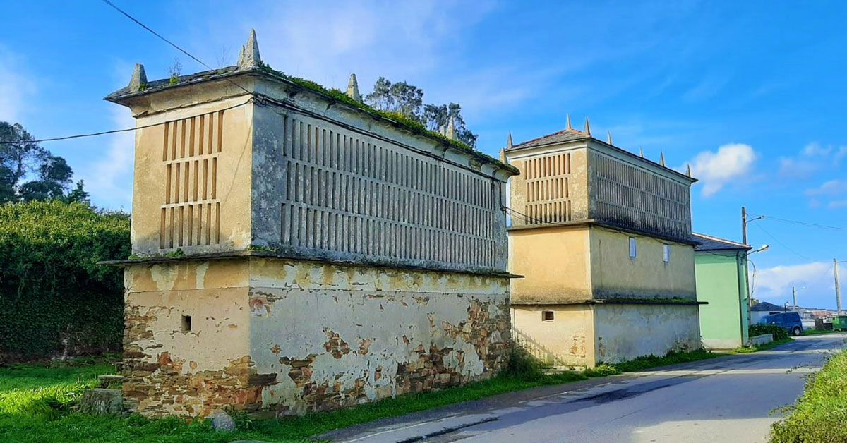 Barreiros Vilaide, aldea labrega horreos