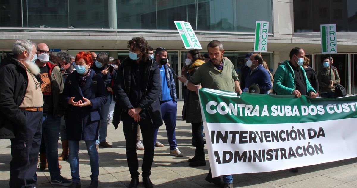 manifestacion fruga gandeiras xunta