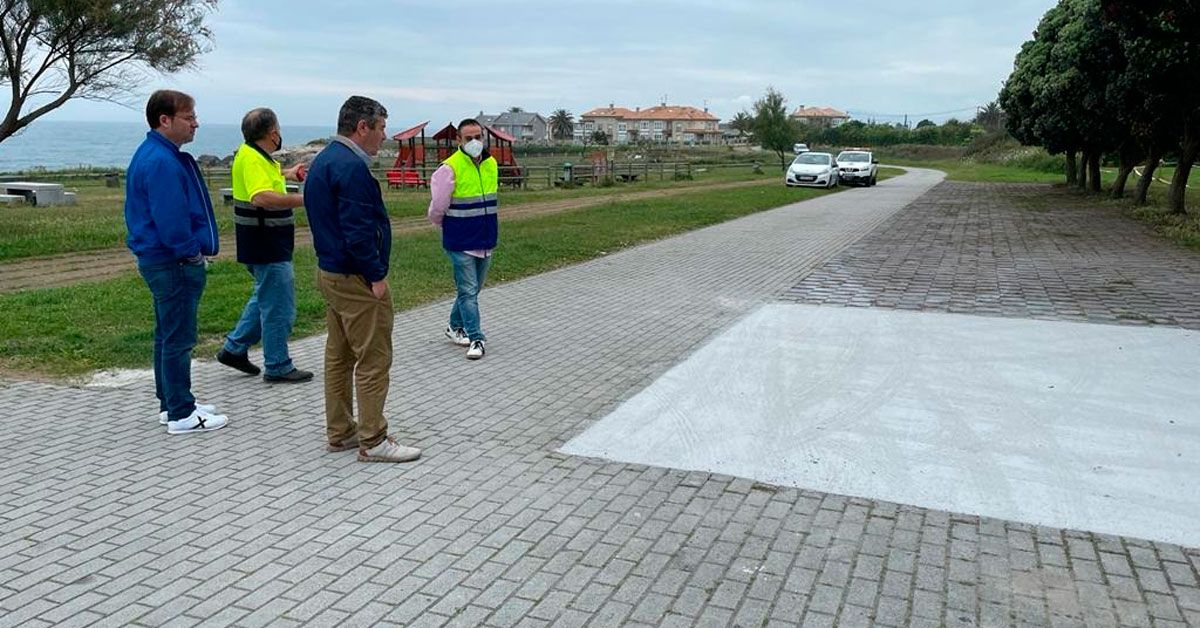 Burela obras renovación do paseo do Cantiño