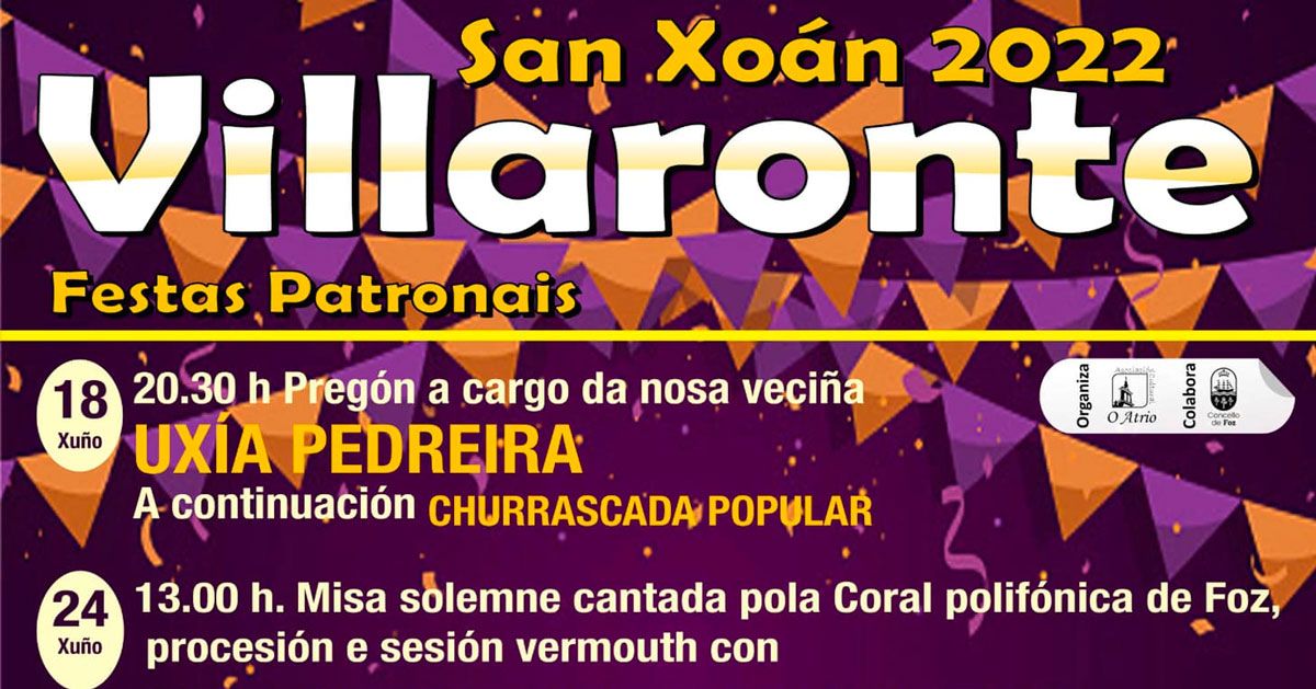 festas Vilaronte Foz San Xoan 2022 1