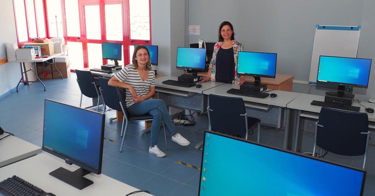 novos ordenadores aula informatica omix