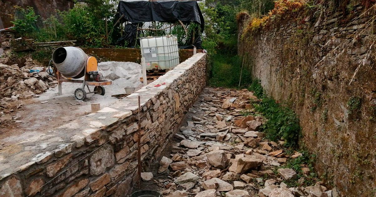 obras acondicionamento rua rigueira rio sixto Mondonedo 2