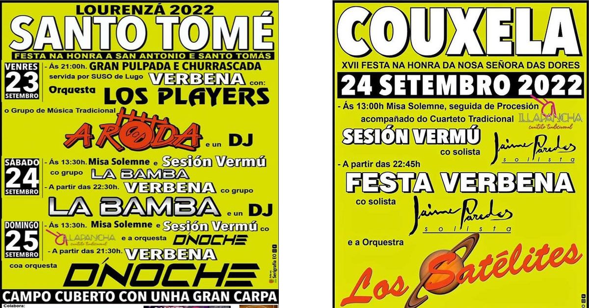 festas couxela e santo tome