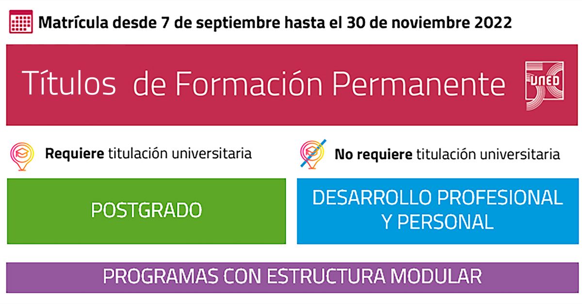 formacion permanente matricula uned