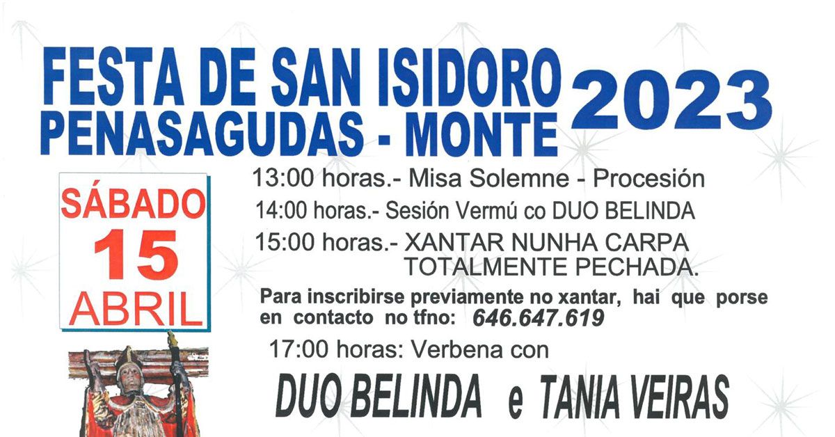 festa san isidoro penasagudas 2023 xove