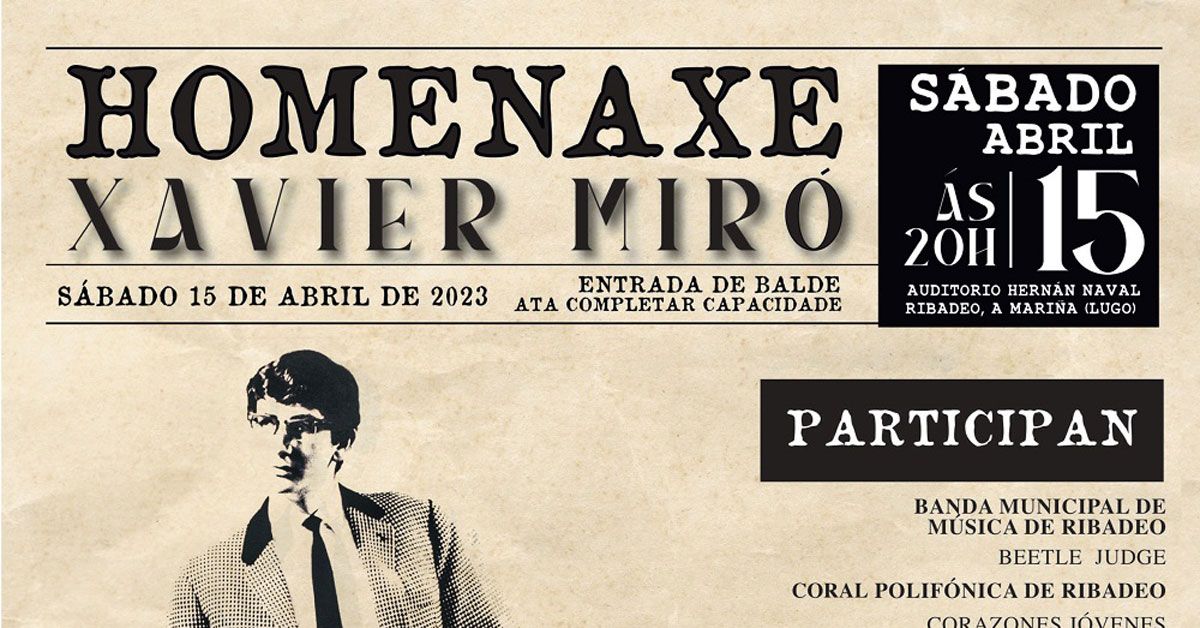 homenaxe xavier miro ribadeo