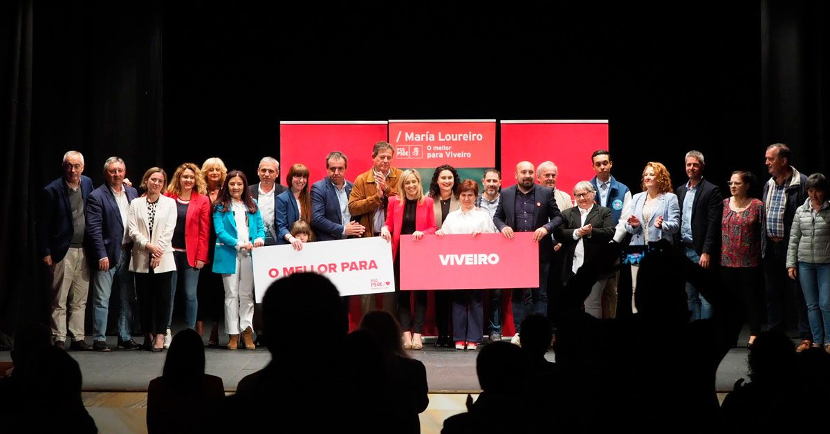 PSOE Viveiro candidatura Maria Loureiro con Besteiro
