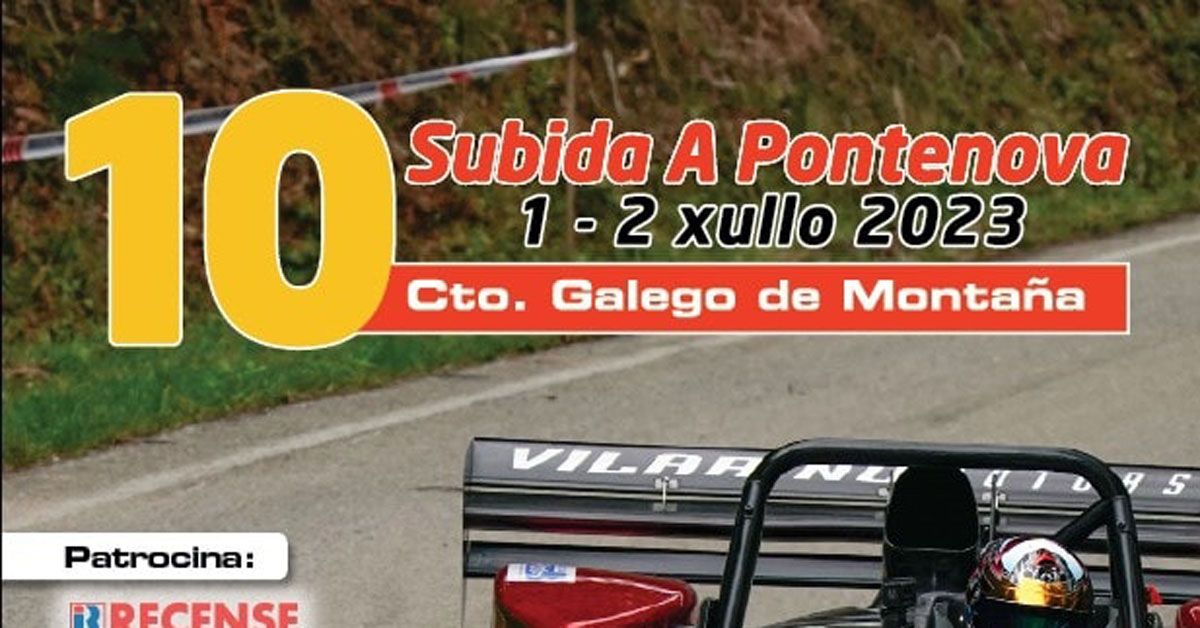 X subida pontenova 2023 cartel