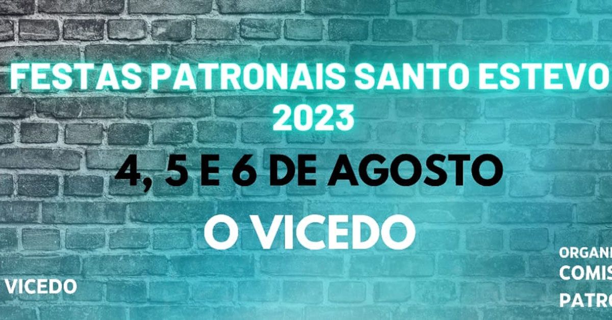 festas patronais santo estevo 2023