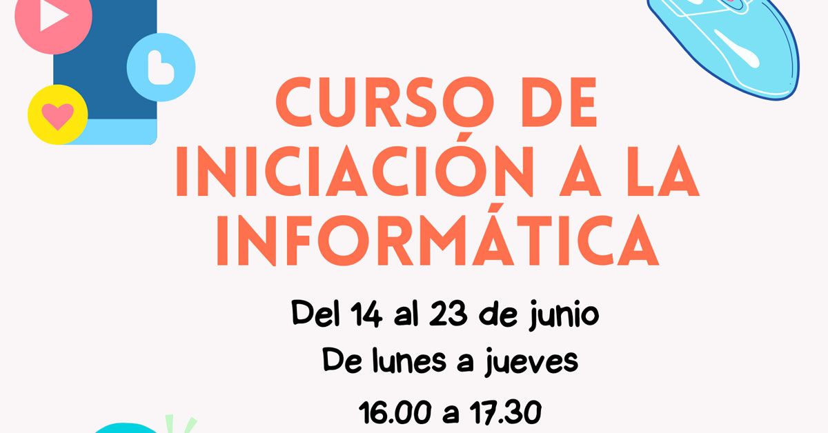 Cartel Iniciación a la informática