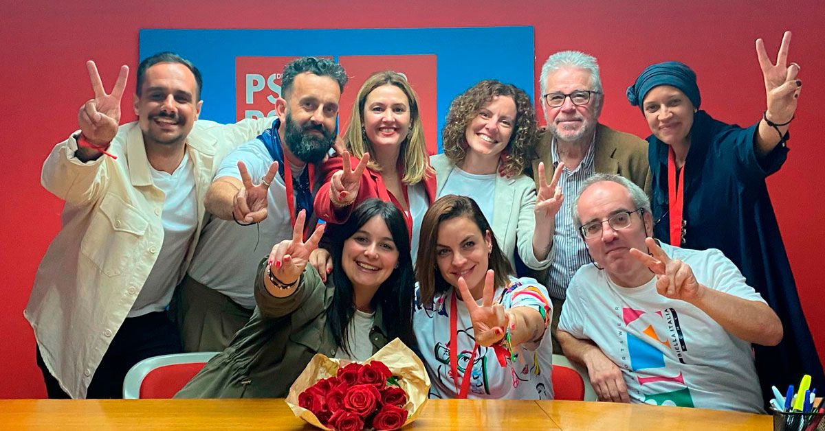 PSOE Burela celebrando eleccions 2023