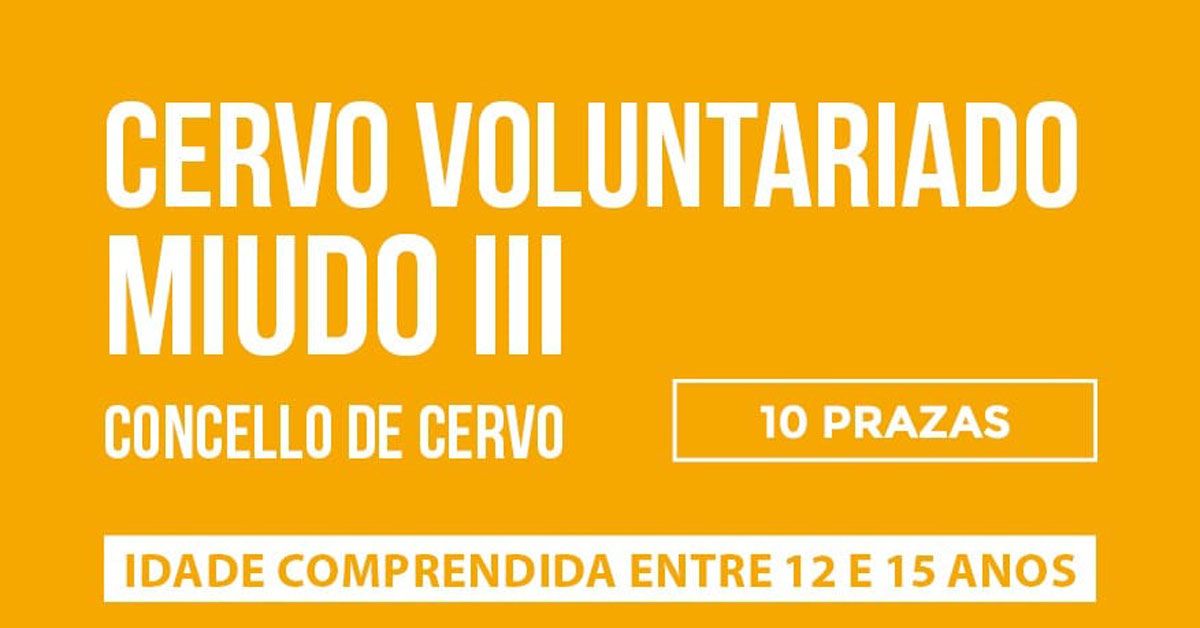 cervo voluntariado miudo 2023