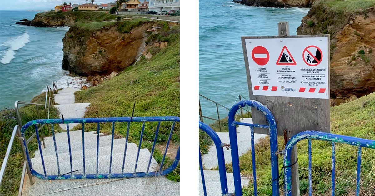 barreiros accesos praia san bartolo pechado 2023