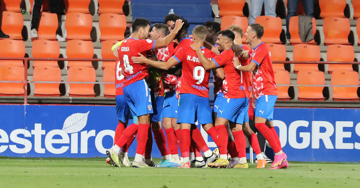 celebracion gol cd lugo