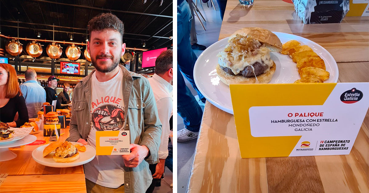 O Palique de Mondoñedo gañou o premio de 'Hamburguesa con Estrella' no IV Campeonato de España 2