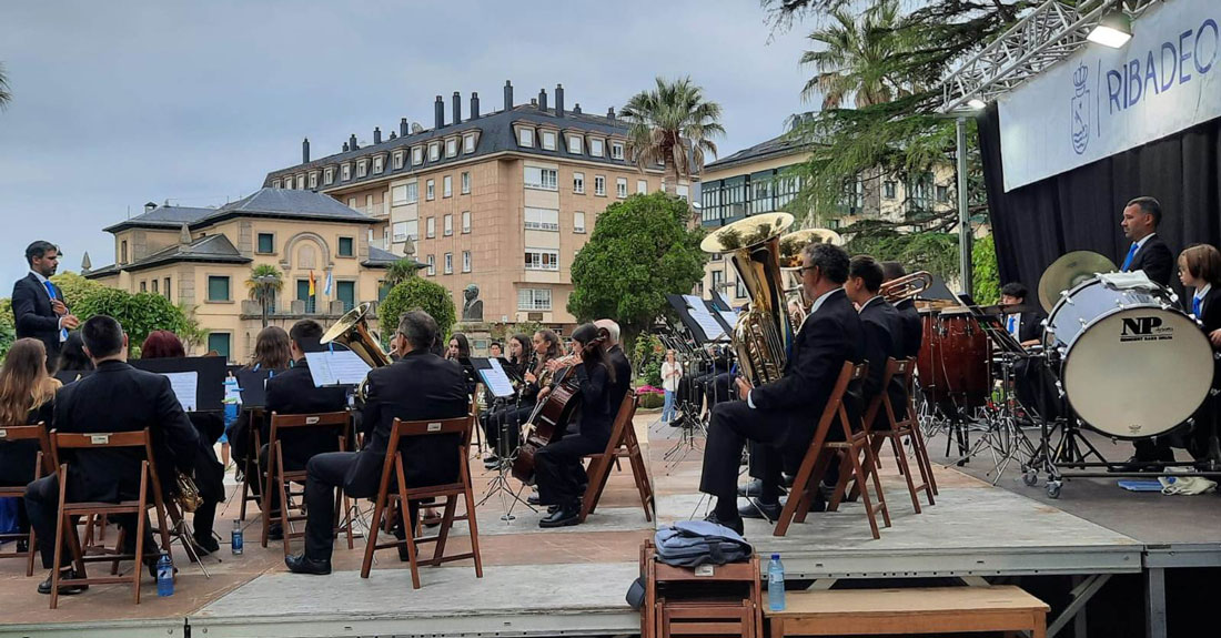 Banda-Municipal-de-Música-de-Ribadeo-concerto-do-Día-da-Patria