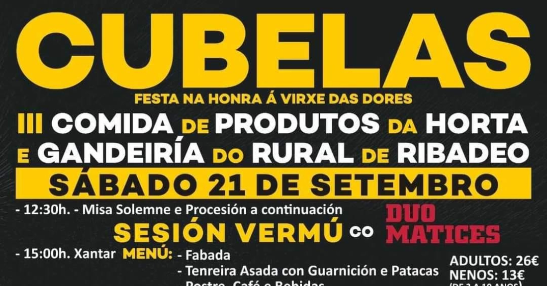 Imaxe do cartel das festas de Cubelas