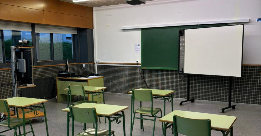 Imaxe dunha aula da UNED de Foz