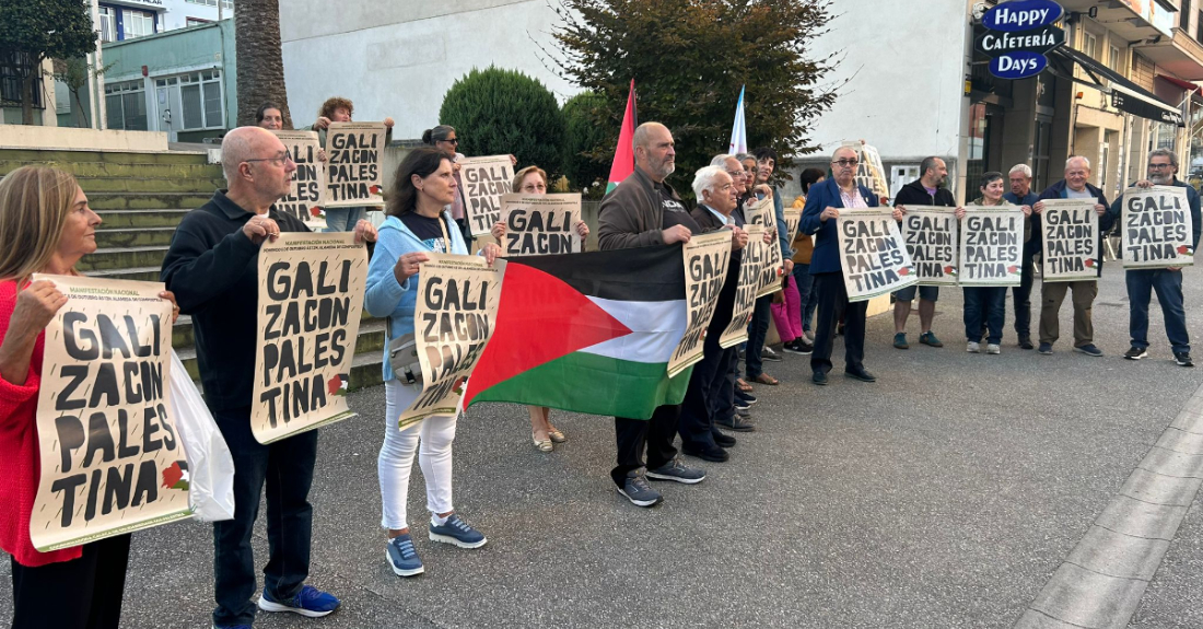 Manifestación en Foz pro Palestina