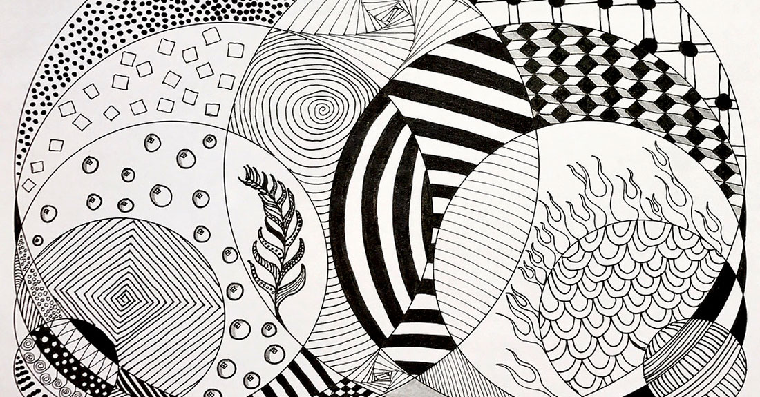 Zentangle-tecnica-artistica-debuxo-patron