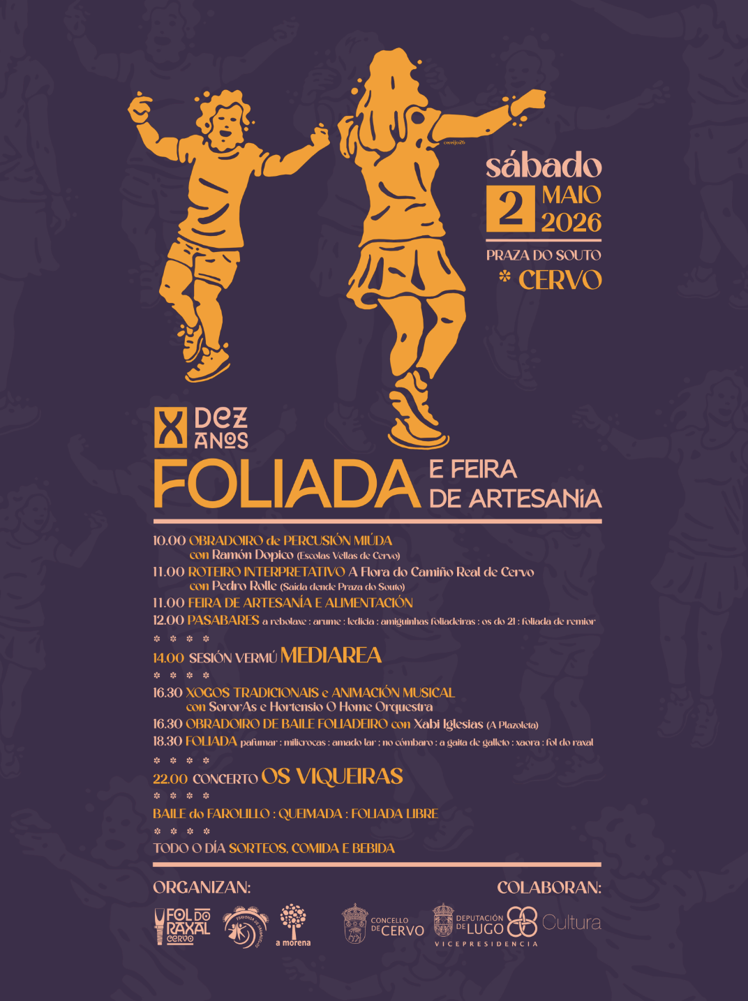 Foliada e feira artesania Cervo 2026