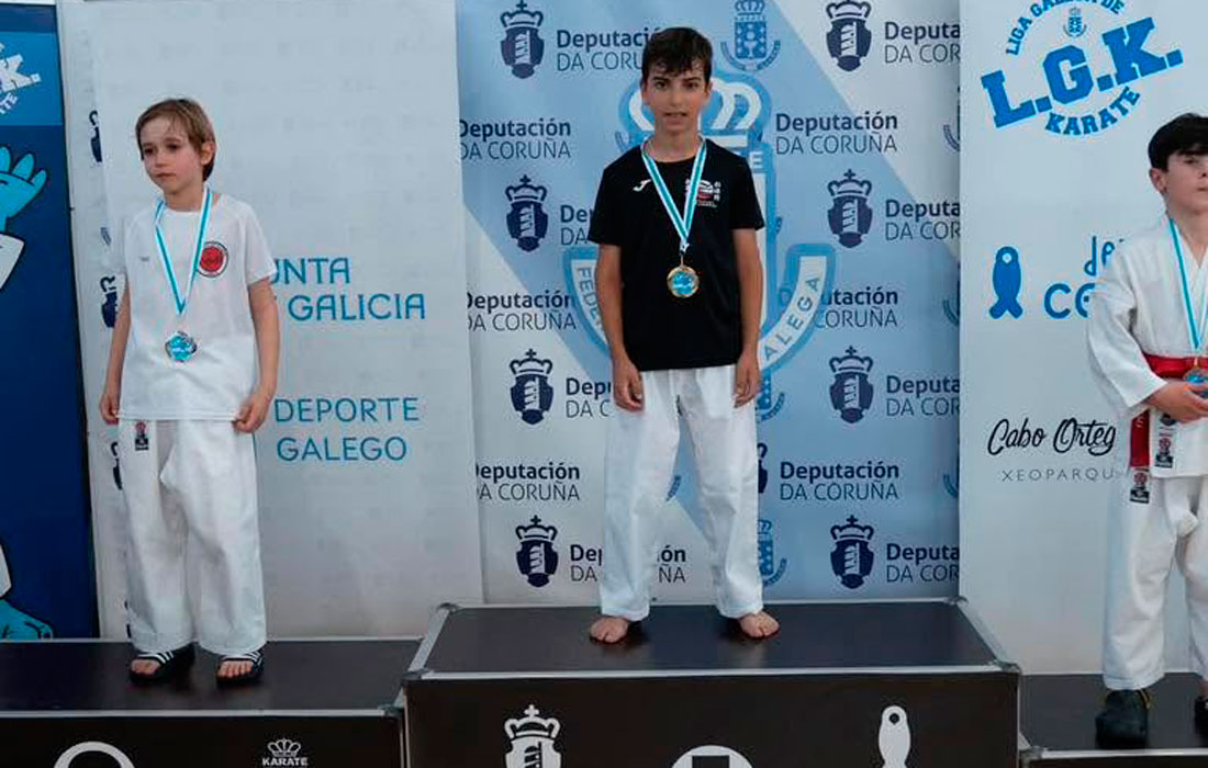 Liga-Galega-de-Karate-en-Cedeira,-Fiz-Lombardero-Corveiras-de-A-Pontenova