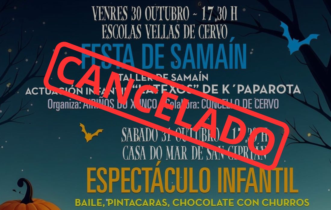 CERVO samain cancelado