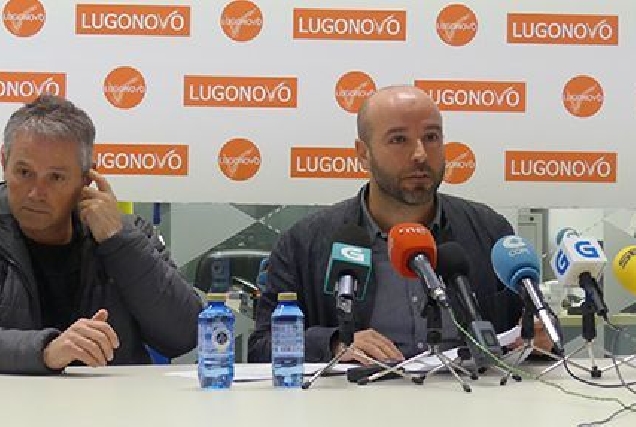 Víctor Álvarez e Luís Villares na sede de Lugonovo