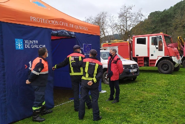 quiroga protección civil tenda campaña