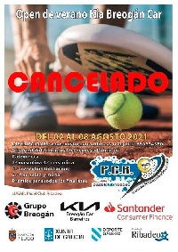 open padel ribadeo cancelado