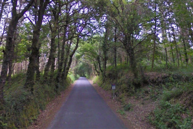 carretera de parga a Santalla guitiriz