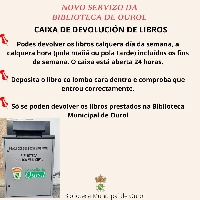 caixa devolucion prestamo biblioteca ourol