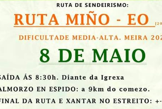 ruta sendeirismo mino eo portada