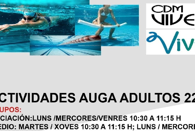 Actividades adultos piscina viveiro portada