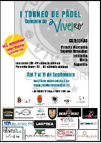 I torneo de padel concello de viveiro 2022 cartel