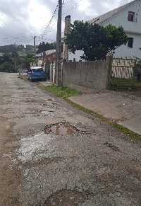 comezo das obras no barrio da Pega e a estrada do Faro RIBADEO