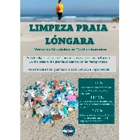 limpeza praia Longara marina sen plastico