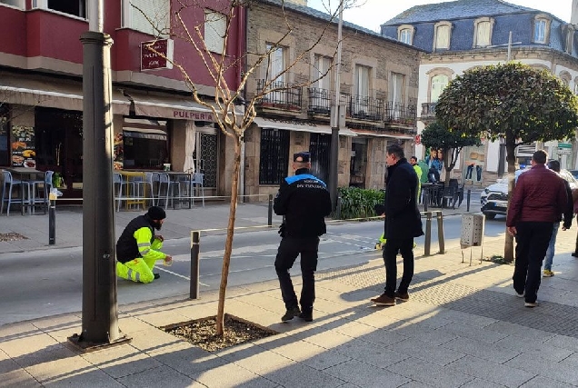 Pintado rúas Sarria 1