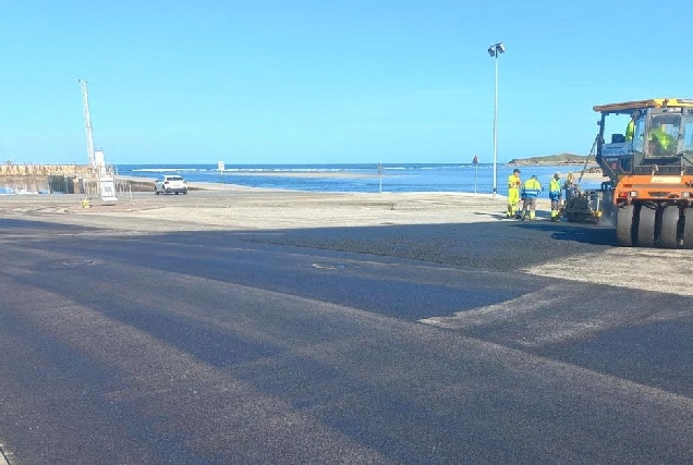 150323 OBRA QUE EXECUTA PORTOS DE GALICIA EN PORTO CHICO