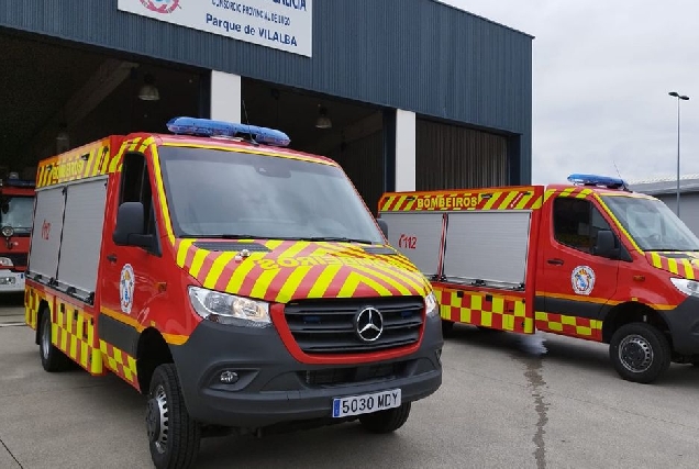 camion salvamento bombeiros sarria vilalba