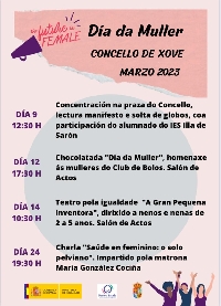 dia muller actividades xove 2023