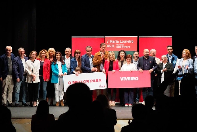 PSOE Viveiro candidatura Maria Loureiro con Besteiro