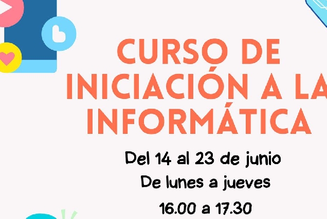 Cartel Iniciación a la informática