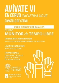 curso monitor tempo libre cervo